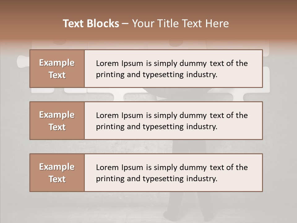 Wall Success Businessman PowerPoint Template
