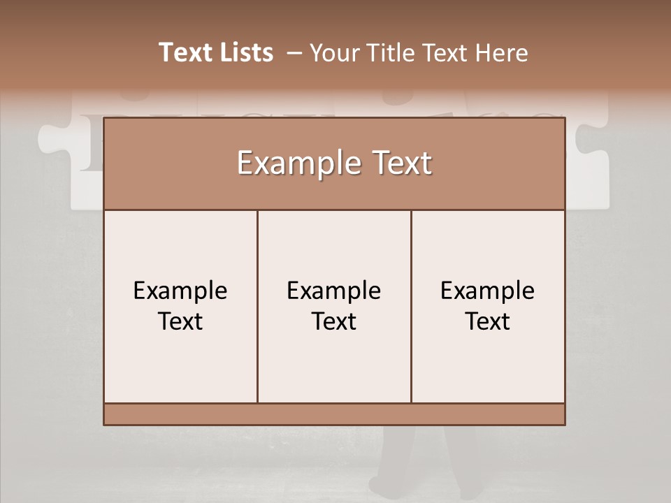 Wall Success Businessman PowerPoint Template