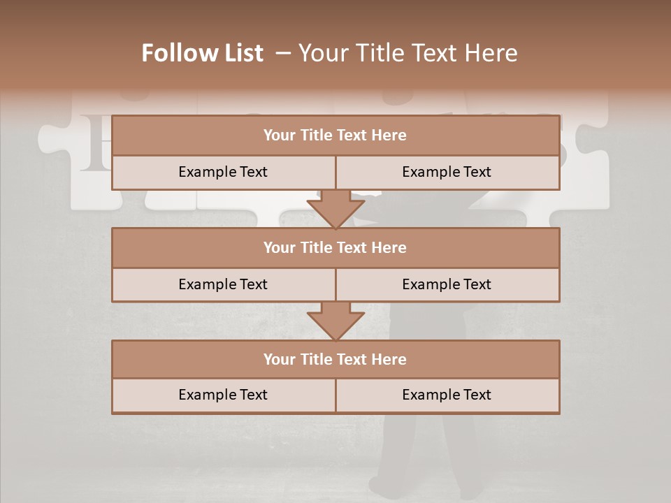 Wall Success Businessman PowerPoint Template