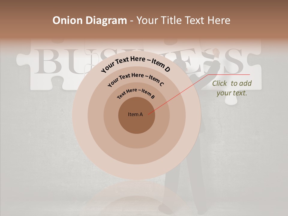 Wall Success Businessman PowerPoint Template