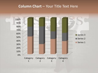 Wall Success Businessman PowerPoint Template