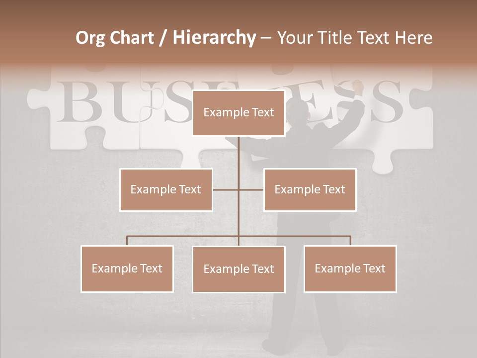 Wall Success Businessman PowerPoint Template