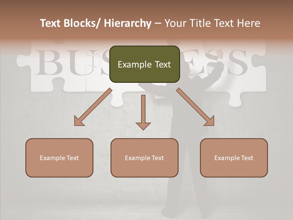 Wall Success Businessman PowerPoint Template