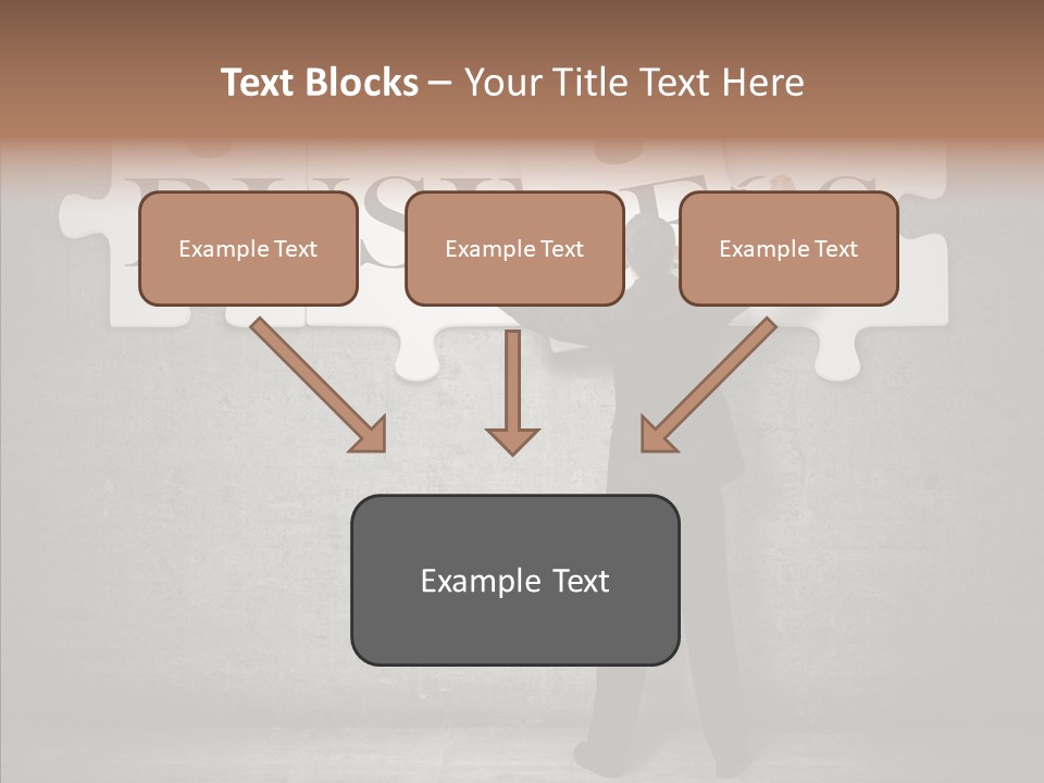 Wall Success Businessman PowerPoint Template