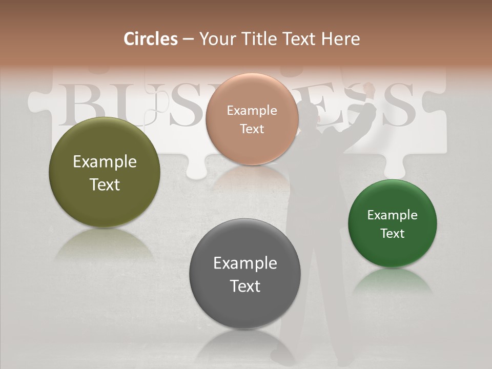 Wall Success Businessman PowerPoint Template