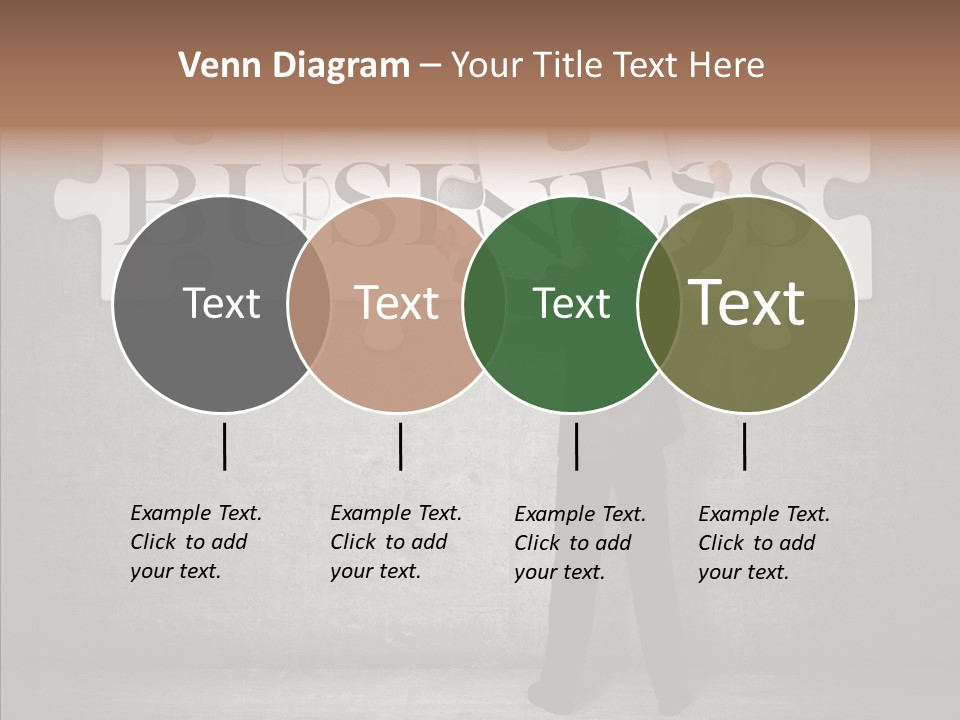 Wall Success Businessman PowerPoint Template