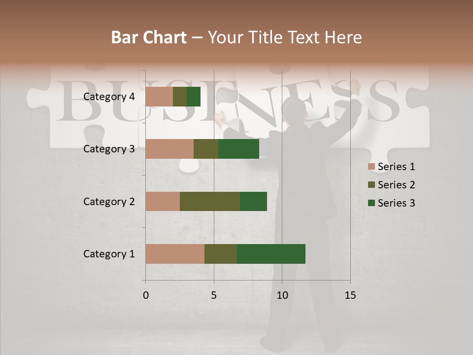 Wall Success Businessman PowerPoint Template