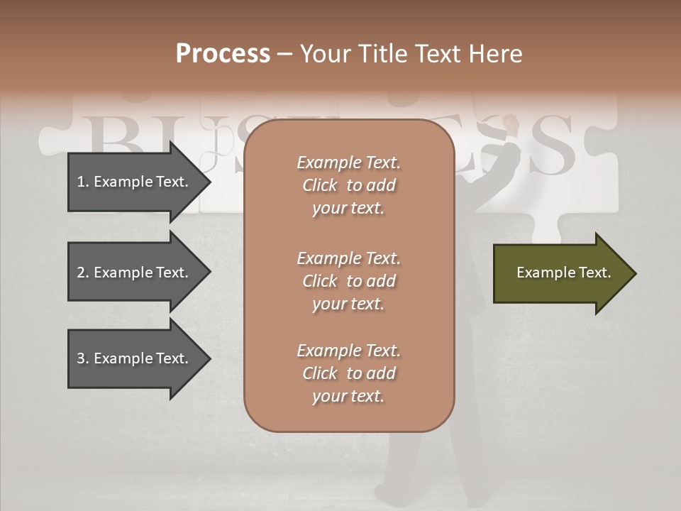 Wall Success Businessman PowerPoint Template