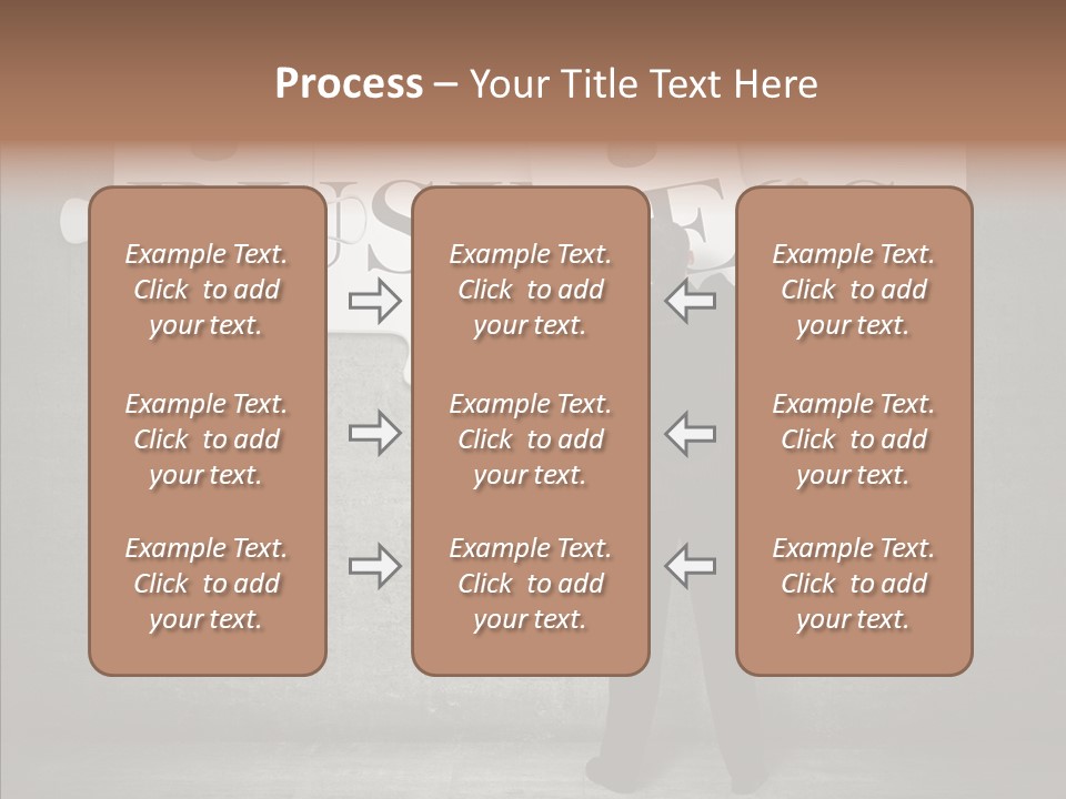 Wall Success Businessman PowerPoint Template