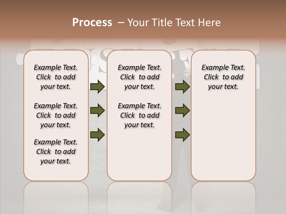 Wall Success Businessman PowerPoint Template