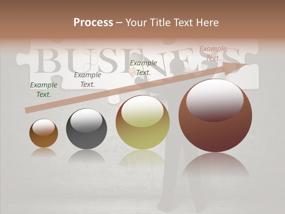 Wall Success Businessman PowerPoint Template