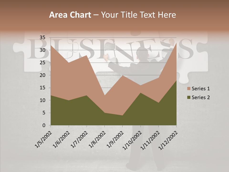 Wall Success Businessman PowerPoint Template