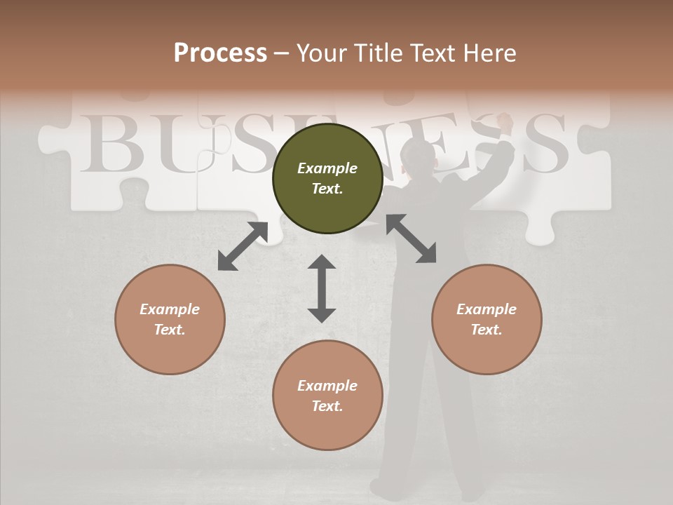 Wall Success Businessman PowerPoint Template