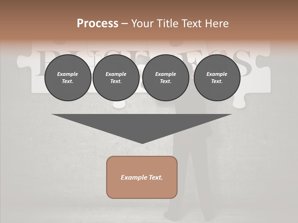 Wall Success Businessman PowerPoint Template