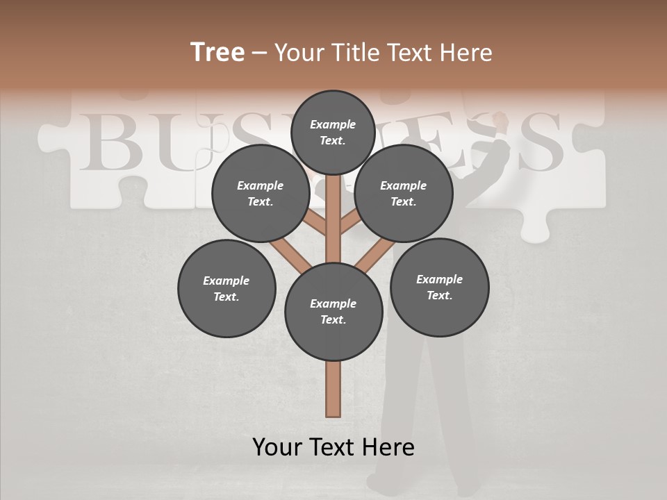 Wall Success Businessman PowerPoint Template