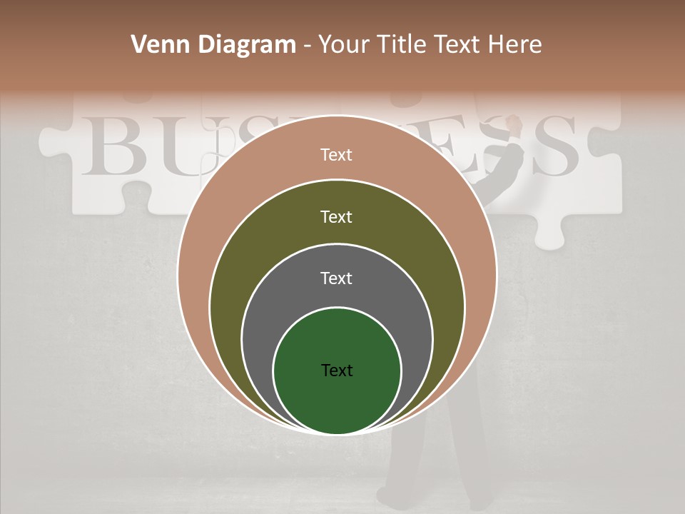 Wall Success Businessman PowerPoint Template