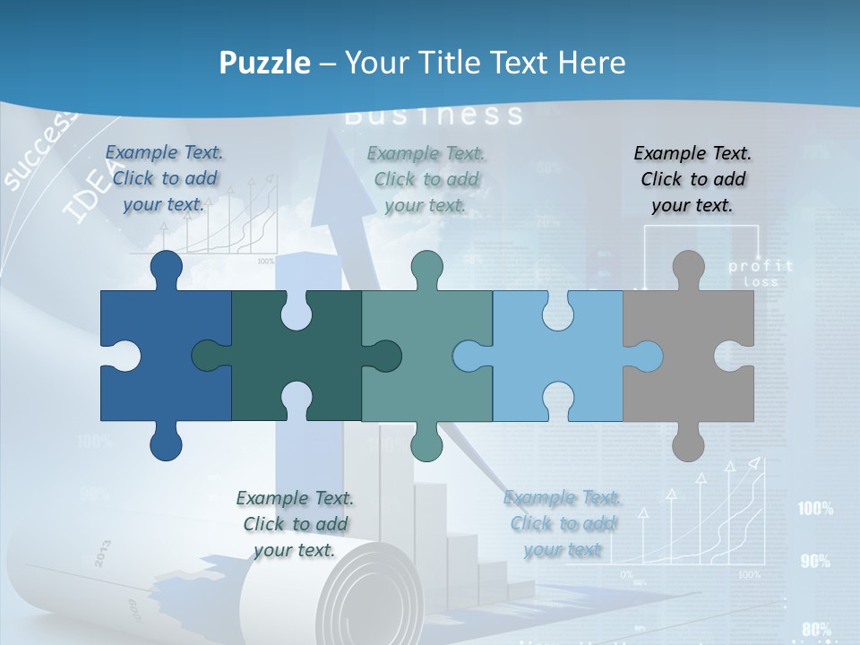 Teamwork Figure Table PowerPoint Template