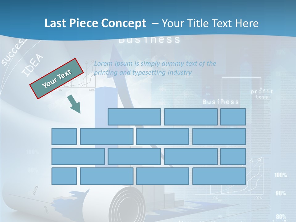 Teamwork Figure Table PowerPoint Template