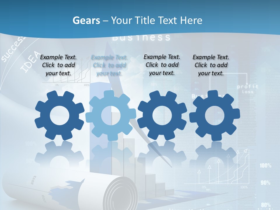 Teamwork Figure Table PowerPoint Template