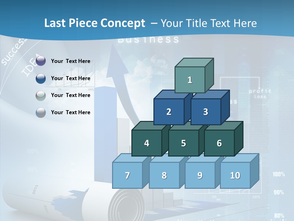 Teamwork Figure Table PowerPoint Template