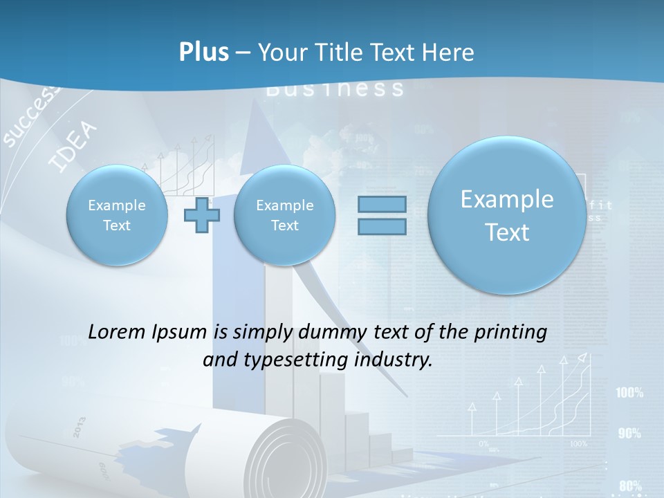 Teamwork Figure Table PowerPoint Template