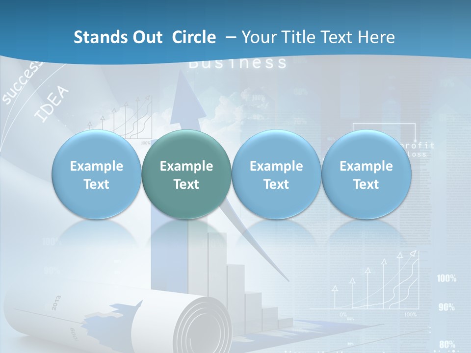 Teamwork Figure Table PowerPoint Template