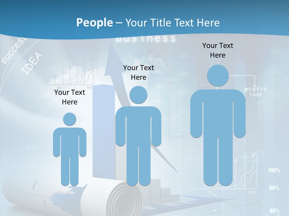 Teamwork Figure Table PowerPoint Template