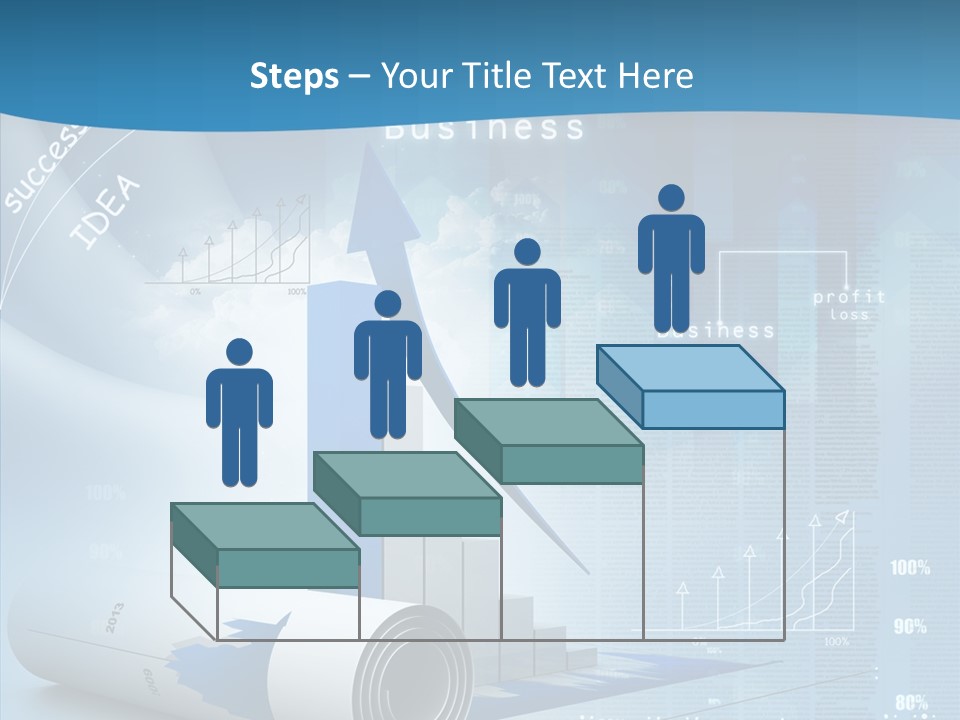 Teamwork Figure Table PowerPoint Template