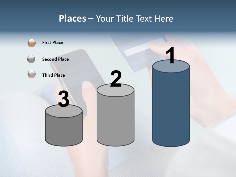 Bank Woman Shopping PowerPoint Template