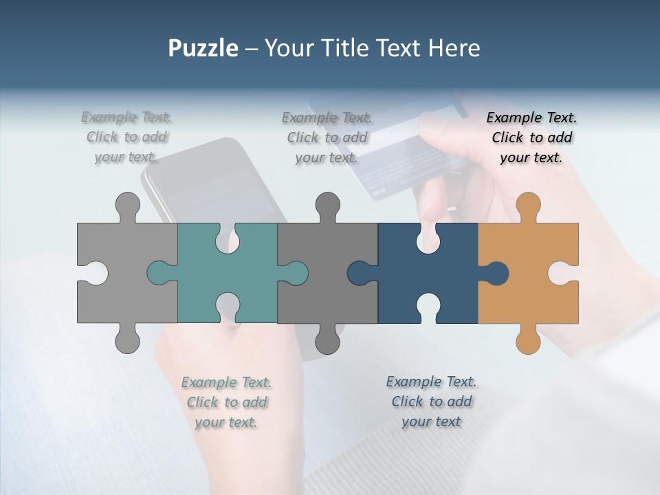 Bank Woman Shopping PowerPoint Template