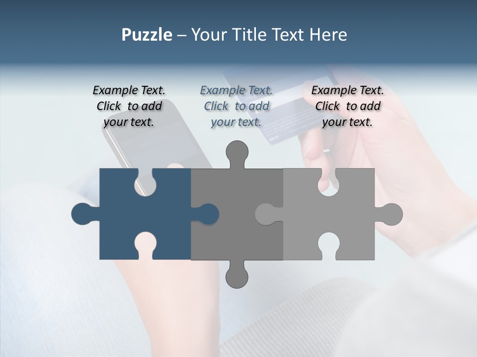 Bank Woman Shopping PowerPoint Template