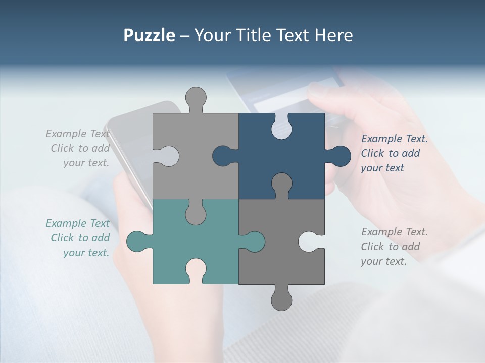 Bank Woman Shopping PowerPoint Template