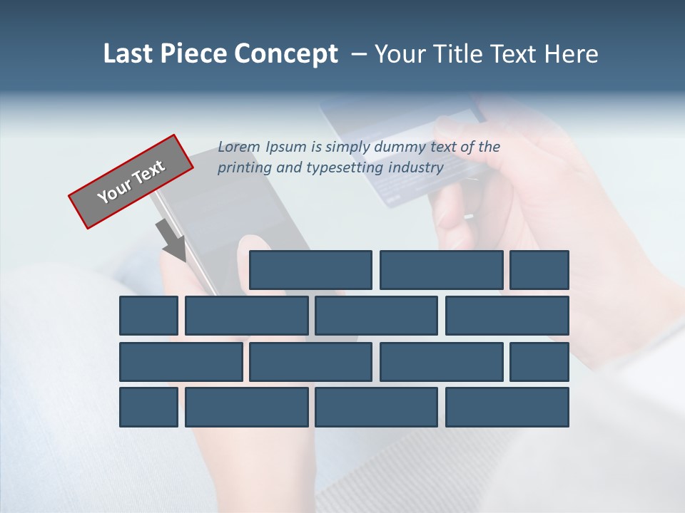 Bank Woman Shopping PowerPoint Template