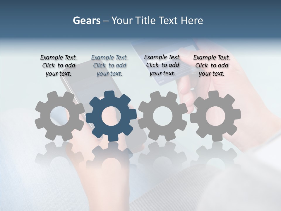 Bank Woman Shopping PowerPoint Template