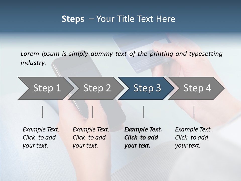 Bank Woman Shopping PowerPoint Template