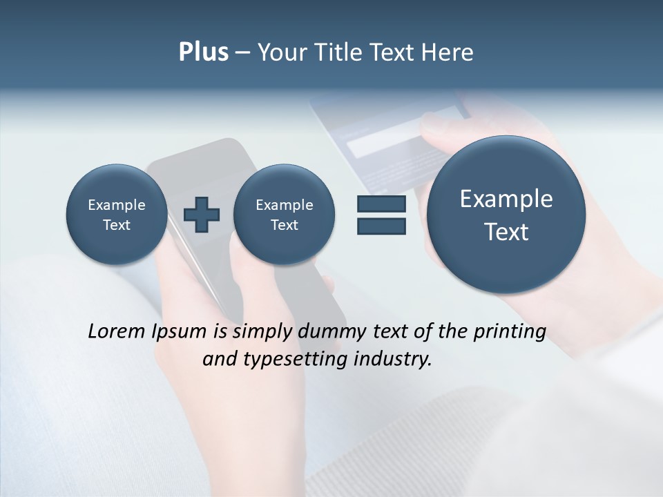 Bank Woman Shopping PowerPoint Template