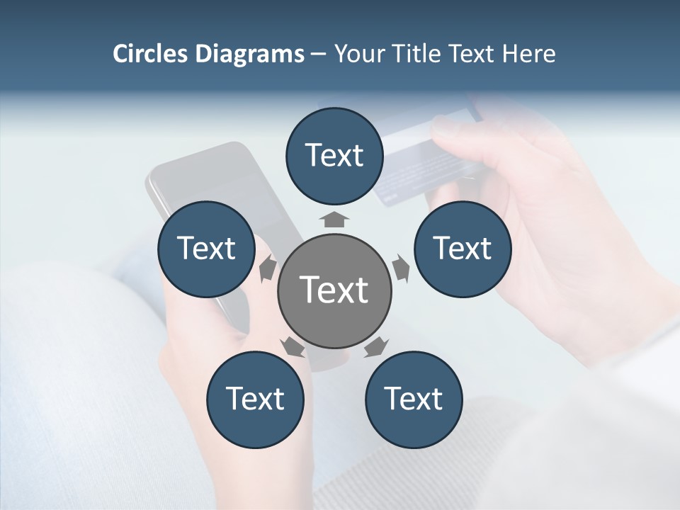 Bank Woman Shopping PowerPoint Template