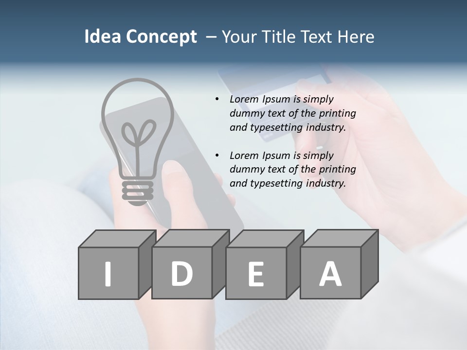 Bank Woman Shopping PowerPoint Template