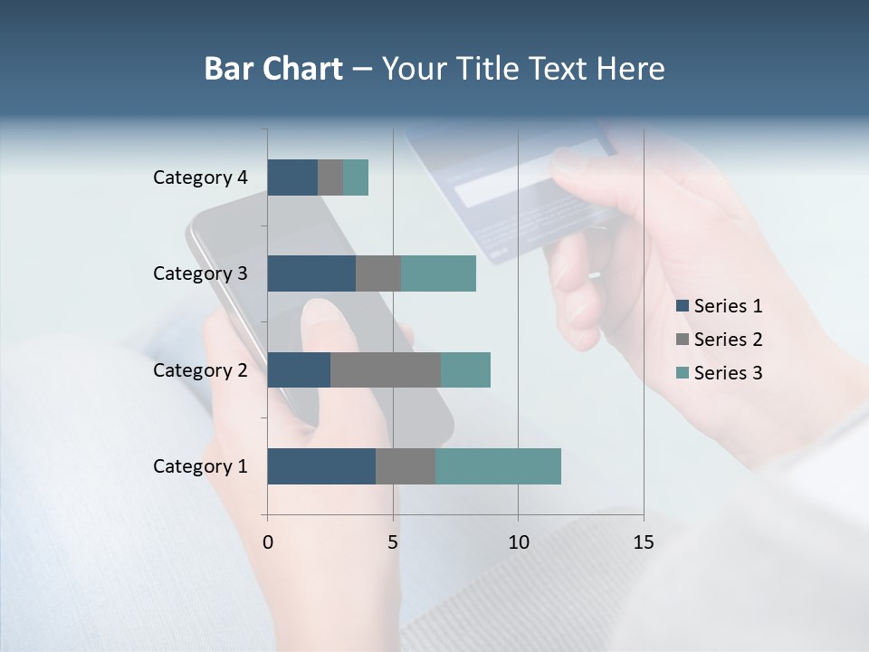 Bank Woman Shopping PowerPoint Template