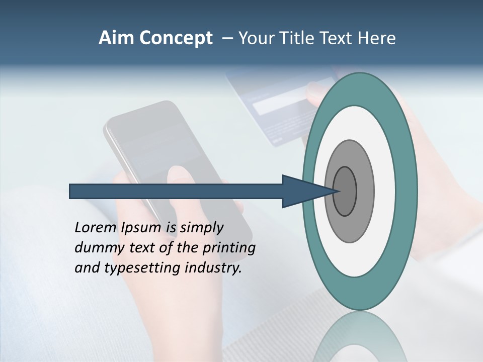 Bank Woman Shopping PowerPoint Template