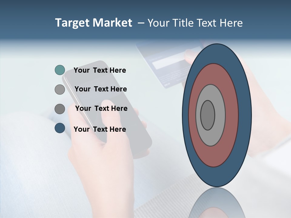 Bank Woman Shopping PowerPoint Template