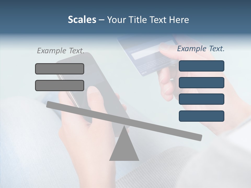Bank Woman Shopping PowerPoint Template