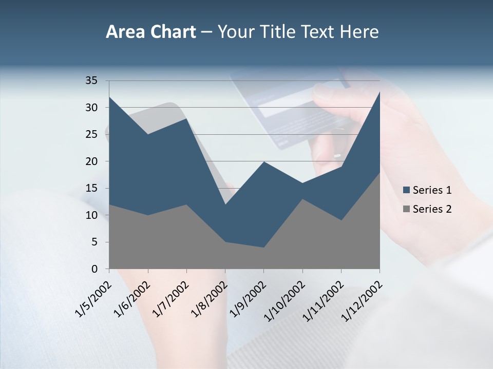 Bank Woman Shopping PowerPoint Template