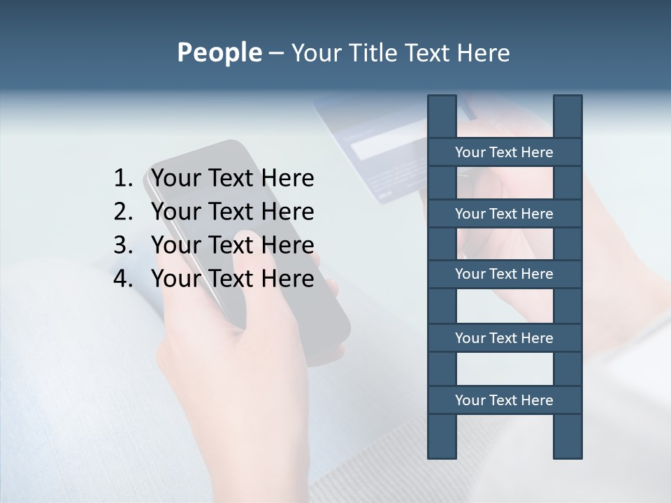 Bank Woman Shopping PowerPoint Template