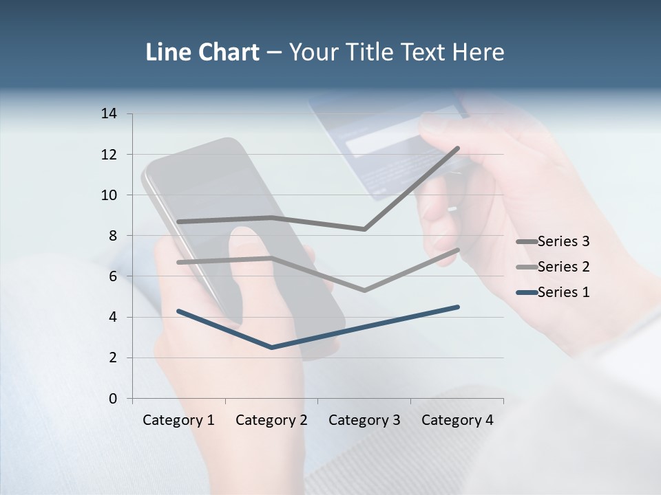 Bank Woman Shopping PowerPoint Template