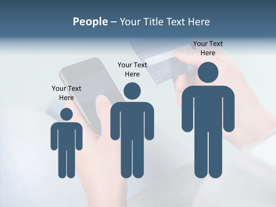 Bank Woman Shopping PowerPoint Template