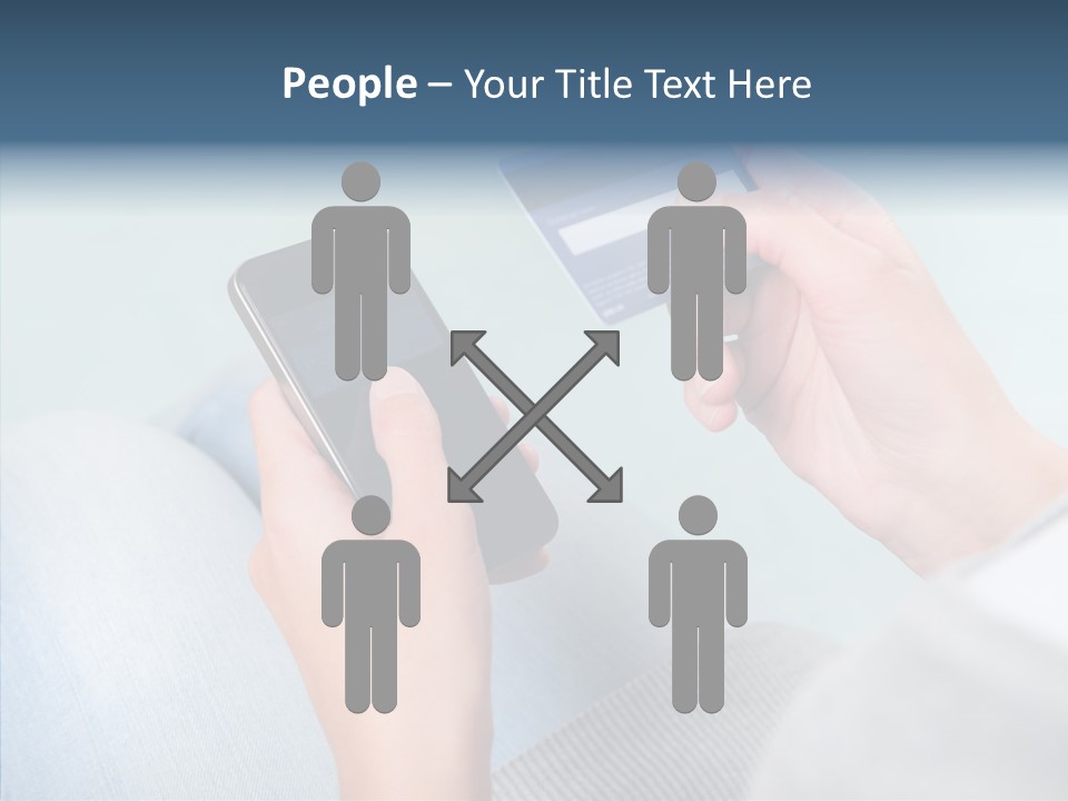 Bank Woman Shopping PowerPoint Template