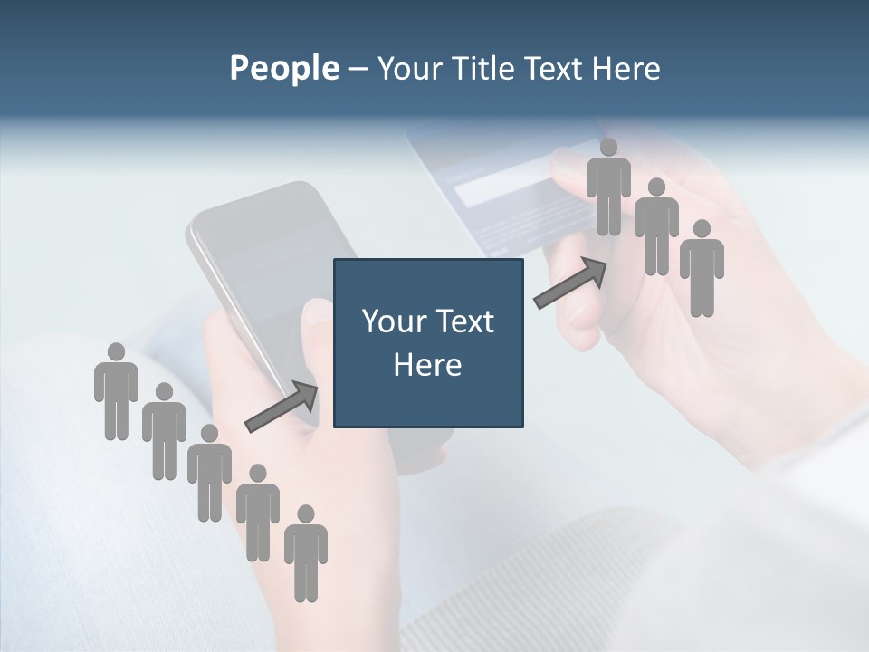 Bank Woman Shopping PowerPoint Template