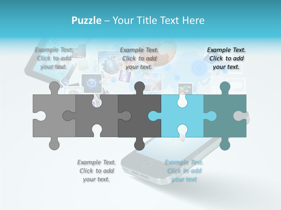 Global Cellphone Email PowerPoint Template