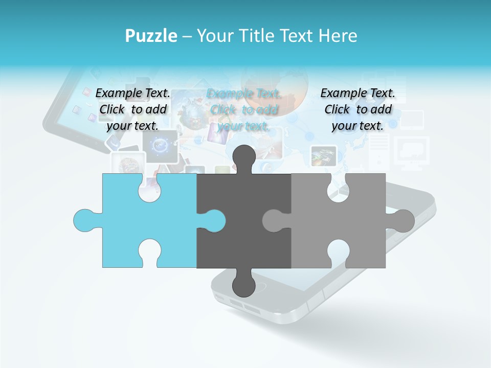 Global Cellphone Email PowerPoint Template